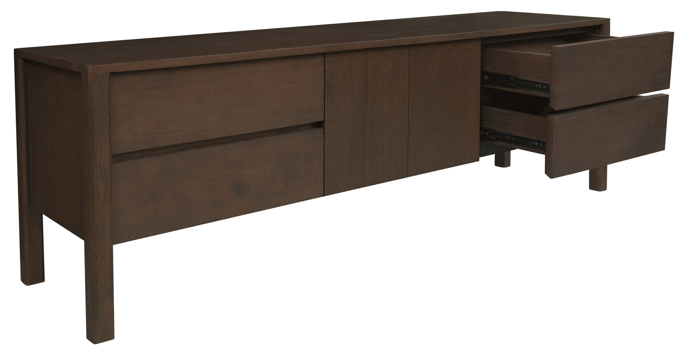 Adelle 2 Door 4 Drawer Entertaiment Unit (Walnut)