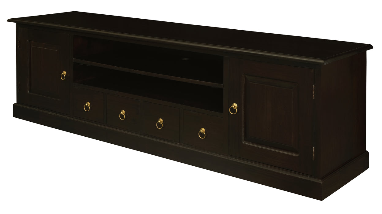 Tasmania 2 Door 4 Drawer Entertainment Unit (Chocolate)