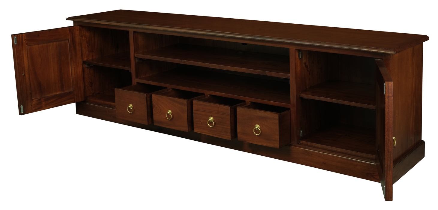 Tasmania 2 Door 4 Drawer Entertainment Unit (Mahogany)