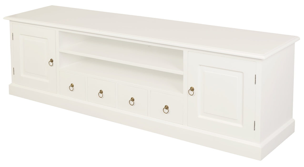 Tasmania 2 Door 4 Drawer Entertainment Unit (White)