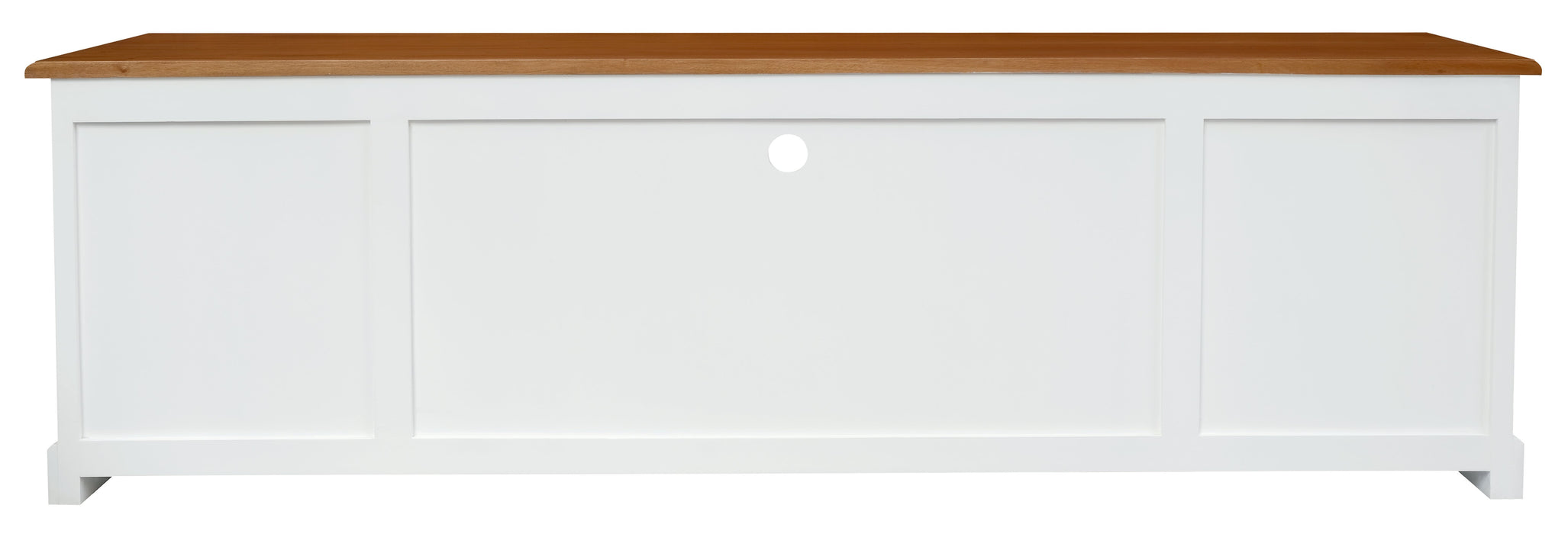 Tasmania 2 Door 4 Drawer Entertainment Unit (White Caramel)