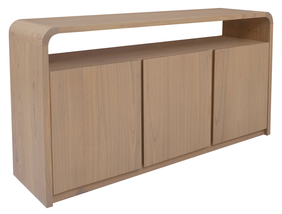 Gatsby Solid White Cedar 3 Door Buffet (Natural)