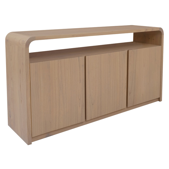 Gatsby Solid White Cedar 3 Door Buffet (Natural)
