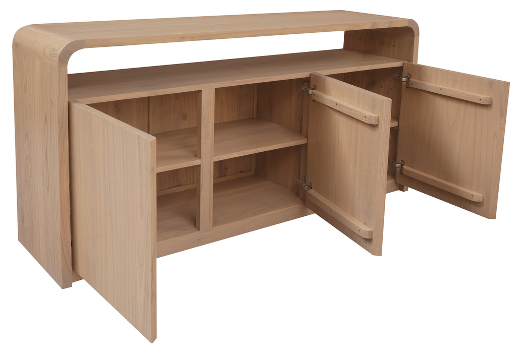 Gatsby Solid White Cedar 3 Door Buffet (Natural)