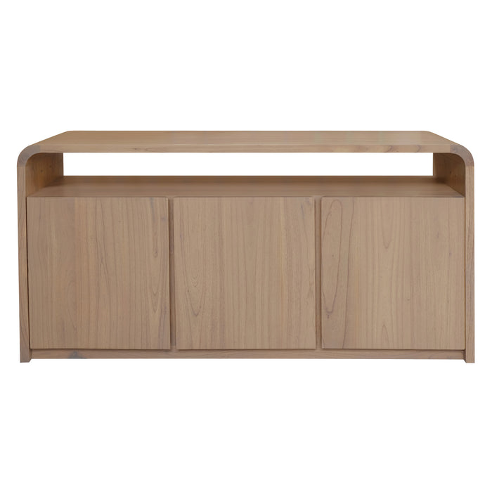 Gatsby Solid White Cedar 3 Door Buffet (Natural)