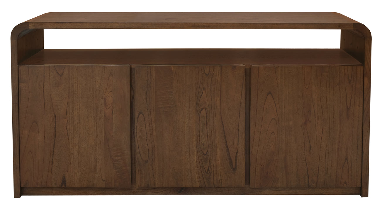 Gatsby Solid White Cedar 3 Door Buffet (Walnut)
