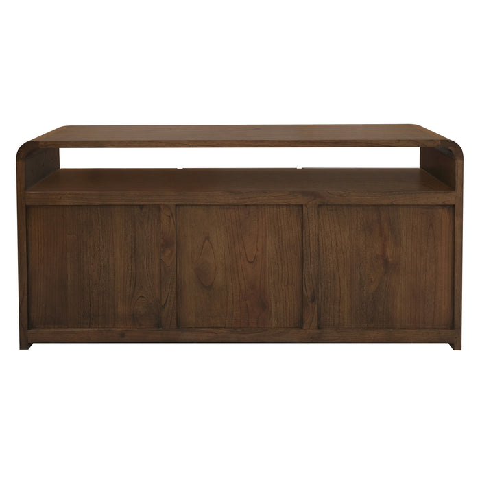 Gatsby Solid White Cedar 3 Door Buffet (Walnut)