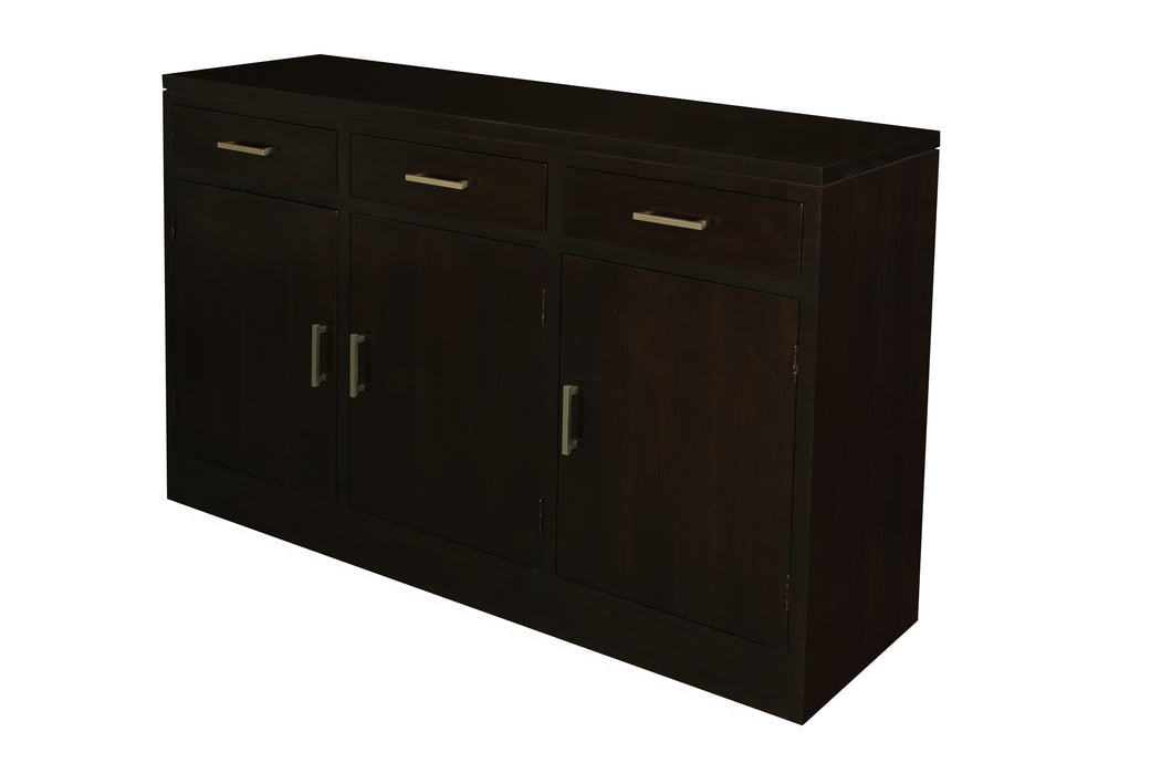 Paris 3 Door 3 Drawer Buffet (Chocolate)