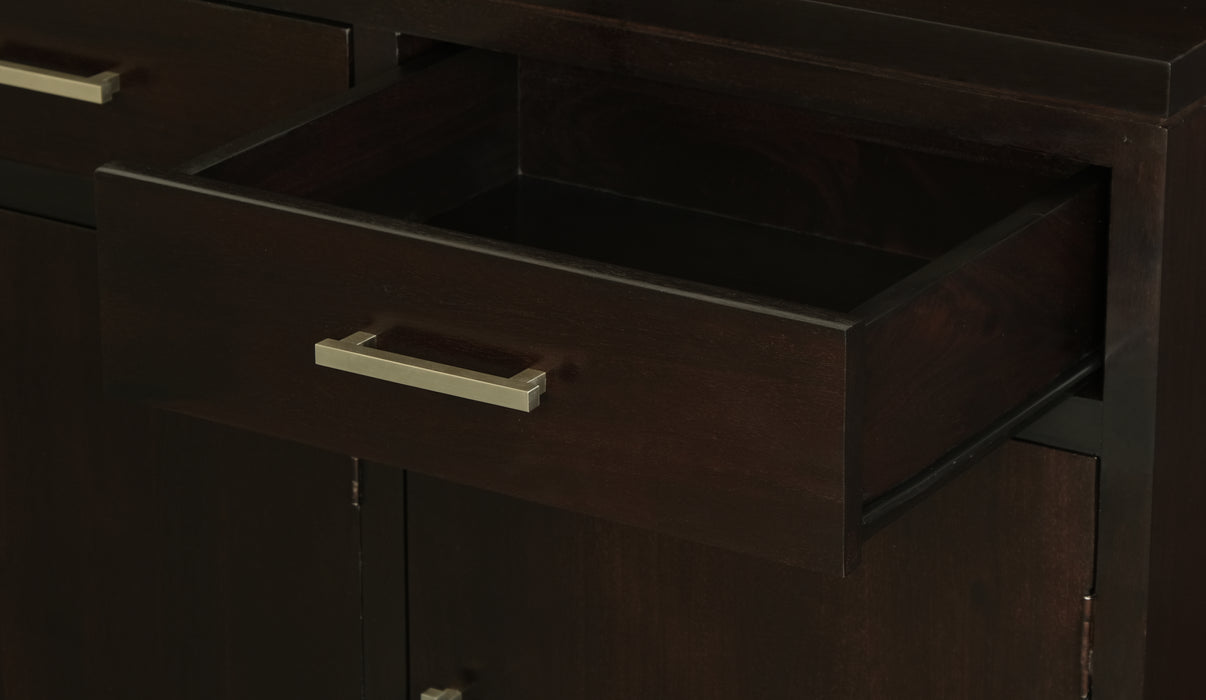 Paris 3 Door 3 Drawer Buffet (Chocolate)