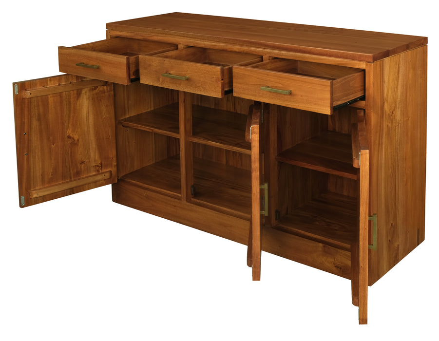 Paris 3 Door 3 Drawer Buffet (Light Pecan)