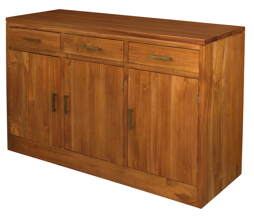 Paris 3 Door 3 Drawer Buffet (Light Pecan)