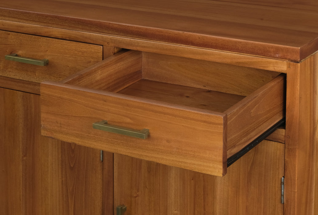 Paris 3 Door 3 Drawer Buffet (Light Pecan)