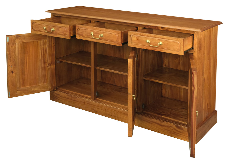Tasmania 3 Door 3 Drawer Buffet (Light Pecan)