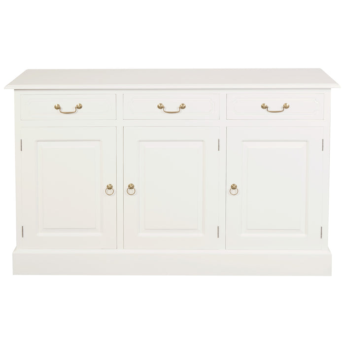 Tasmania 3 Door 3 Drawer Buffet (White)