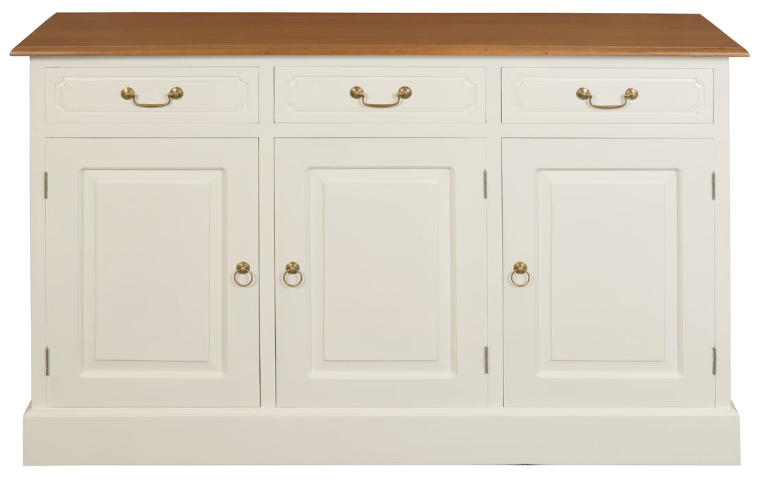 Tasmania 3 Door 3 Drawer Buffet (White Caramel)
