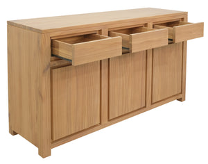 Amsterdam 3 Door 3 Drawer Buffet (Natural)