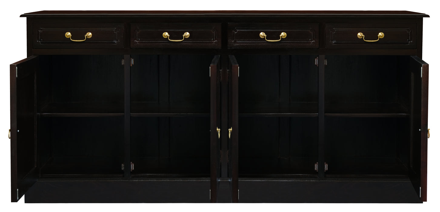 Tasmania 4 Door 4 Drawer Buffet (Chocolate)