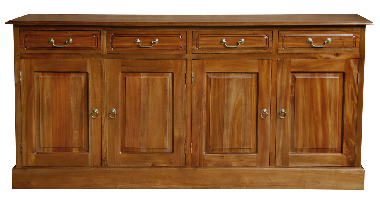 Tasmania 4 Door 4 Drawer Buffet (Light Pecan)