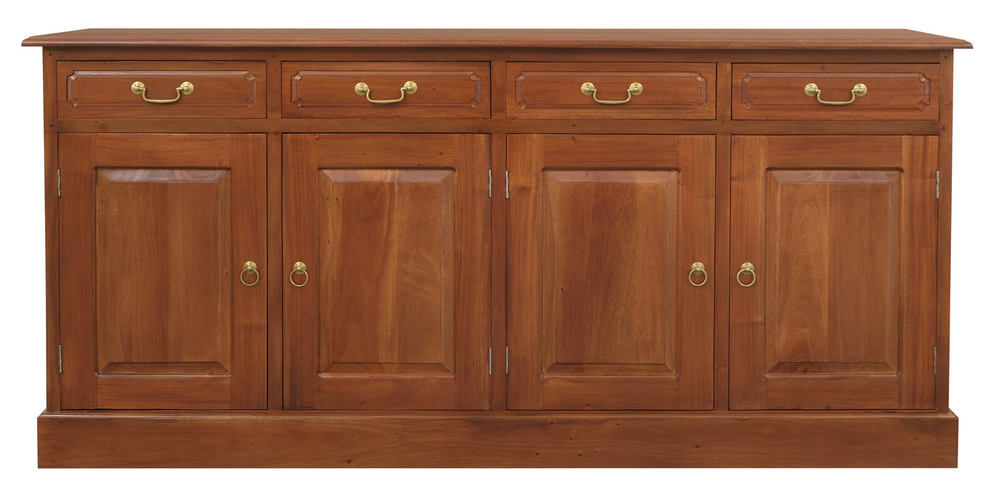 Tasmania 4 Door 4 Drawer Buffet (Light Pecan)