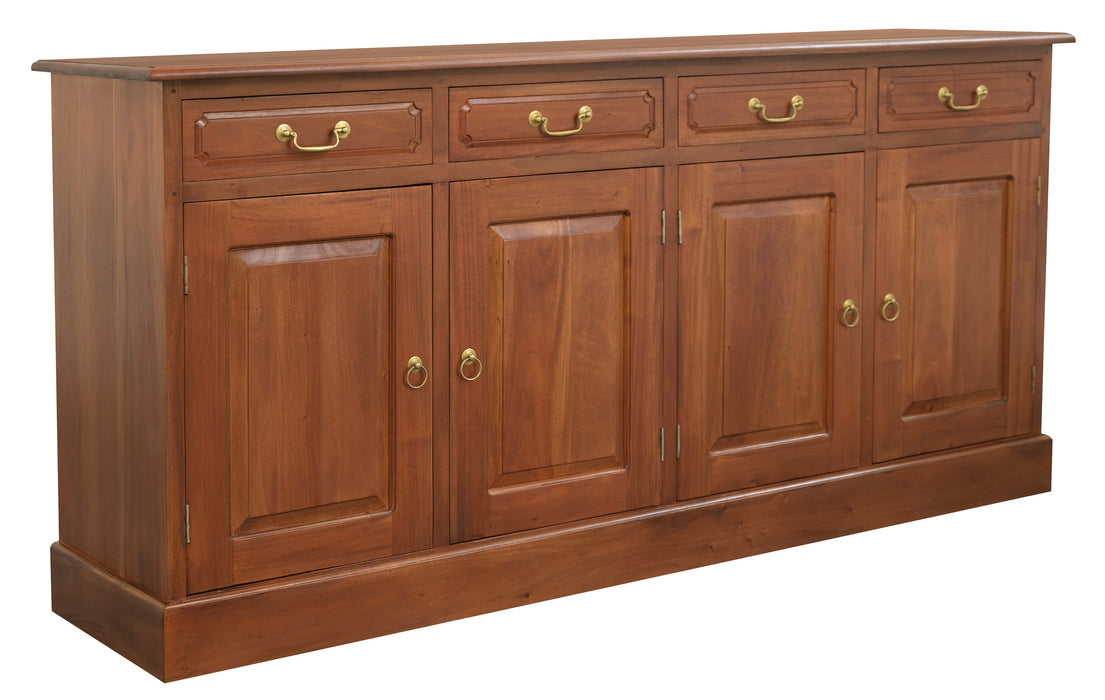 Tasmania 4 Door 4 Drawer Buffet (Light Pecan)