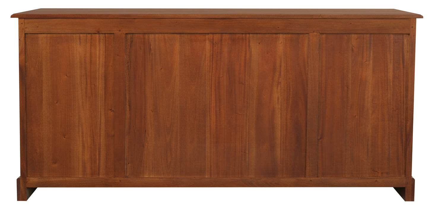 Tasmania 4 Door 4 Drawer Buffet (Light Pecan)