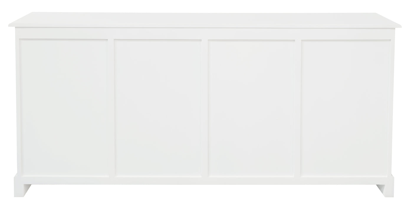 Tasmania 4 Door 4 Drawer Buffet (White)
