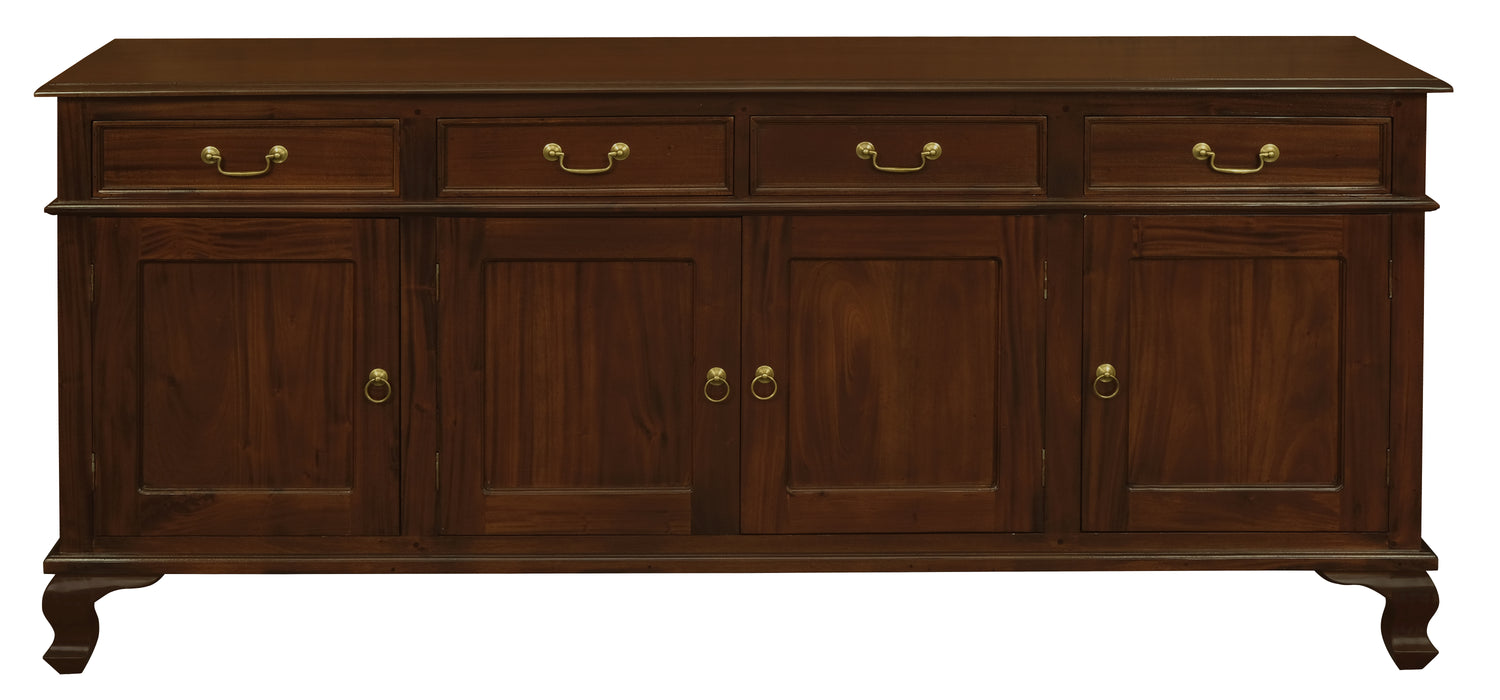 Queen Anne 4 Door 4 Drawer Buffet (Mahogany)