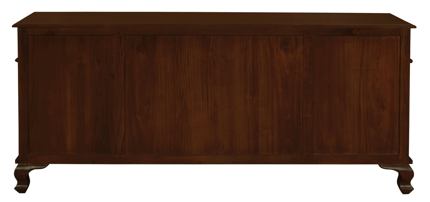Queen Anne 4 Door 4 Drawer Buffet (Mahogany)