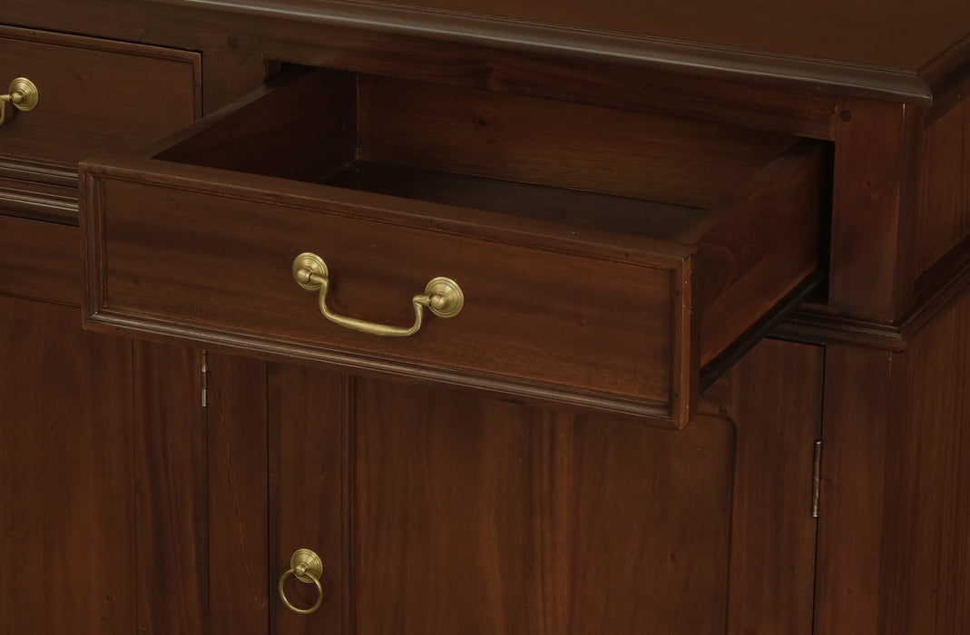 Queen Anne 4 Door 4 Drawer Buffet (Mahogany)
