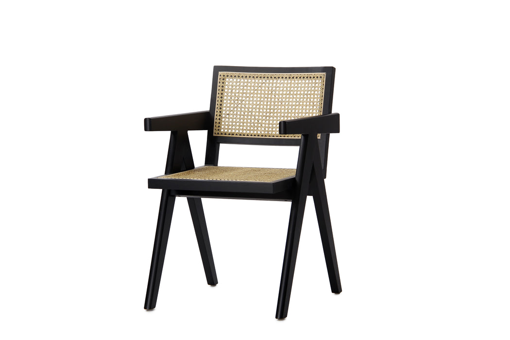 Scout Rattan Occasional Chairs Black (Set of 2)