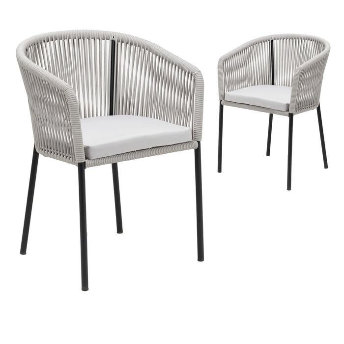 Sebastian Outdoor Chair Pebble (Set of 2)