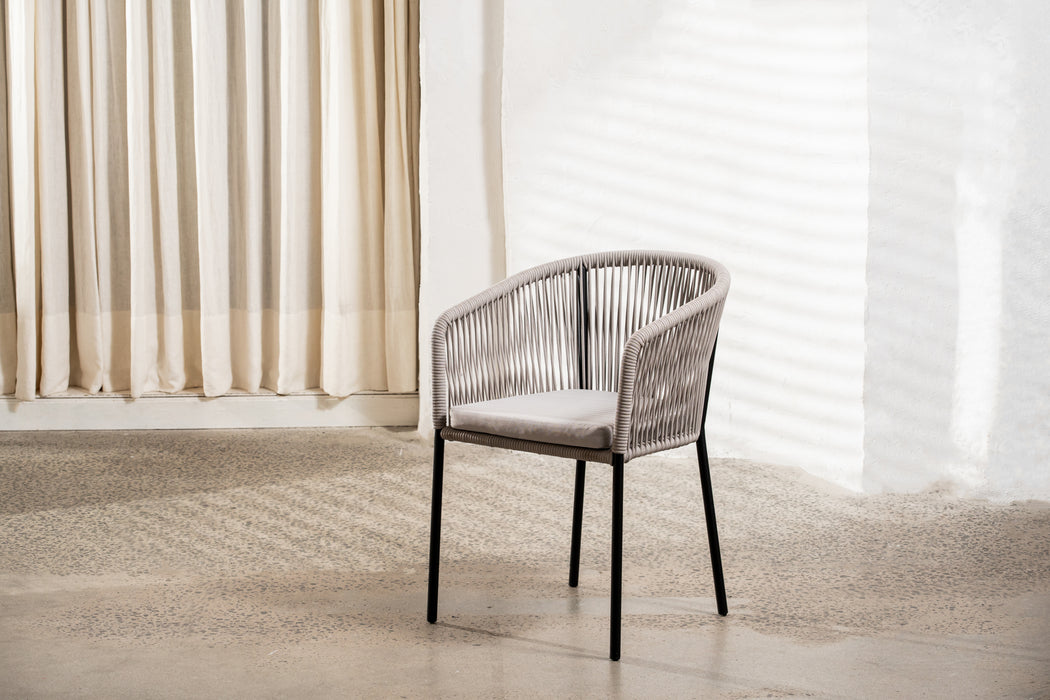 Sebastian Outdoor Chair Pebble (Set of 2)