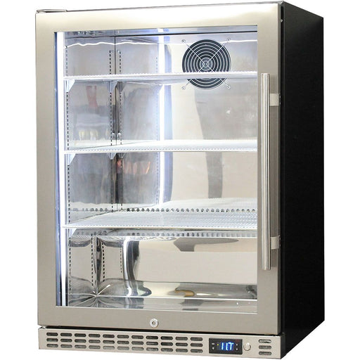 Schmick Quiet Running Front Venting Under Bench Glass Door Bar Fridge Heated Glass - Left Hinged (Model: SK156L-HD)