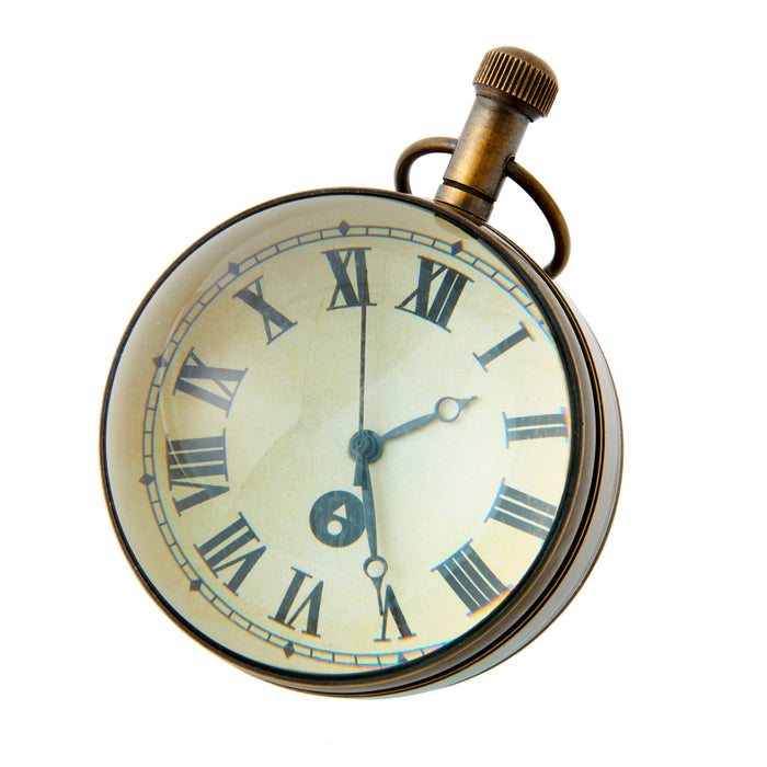 Timekeepers Clock - Brass