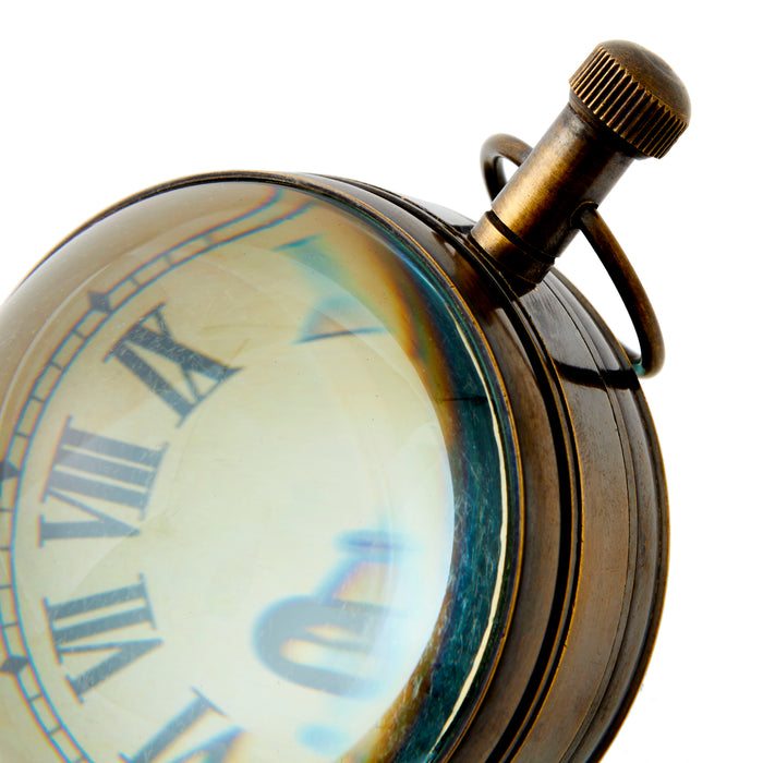 Timekeepers Clock - Brass