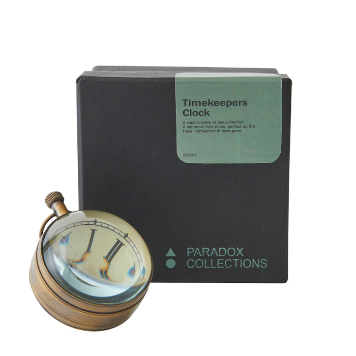 Timekeepers Clock - Brass