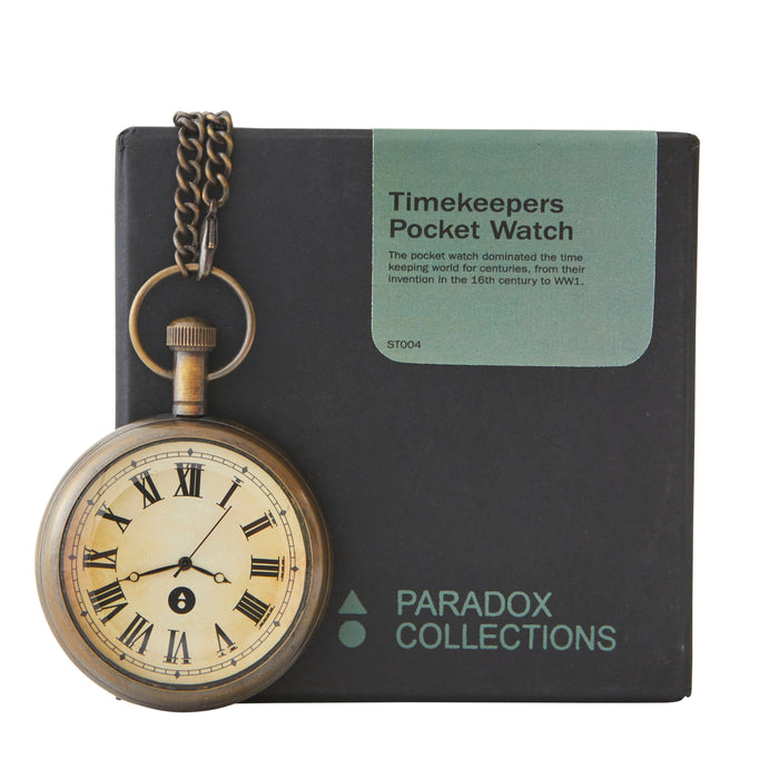 Timekeepers Pocket Watch - Brass