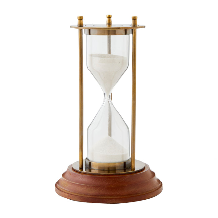5 Minute Timer on Stand - Brass