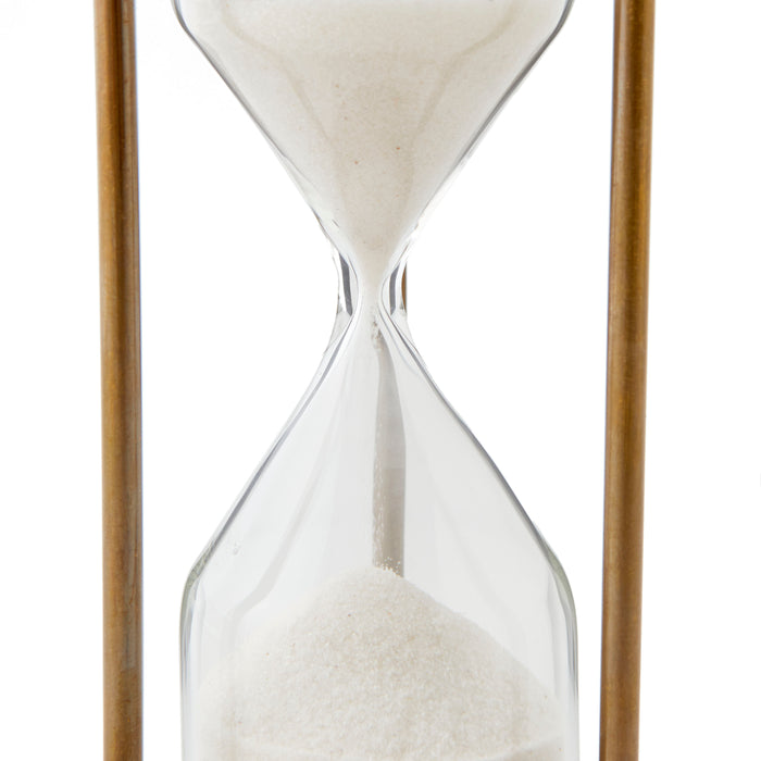 5 Minute Timer on Stand - Brass