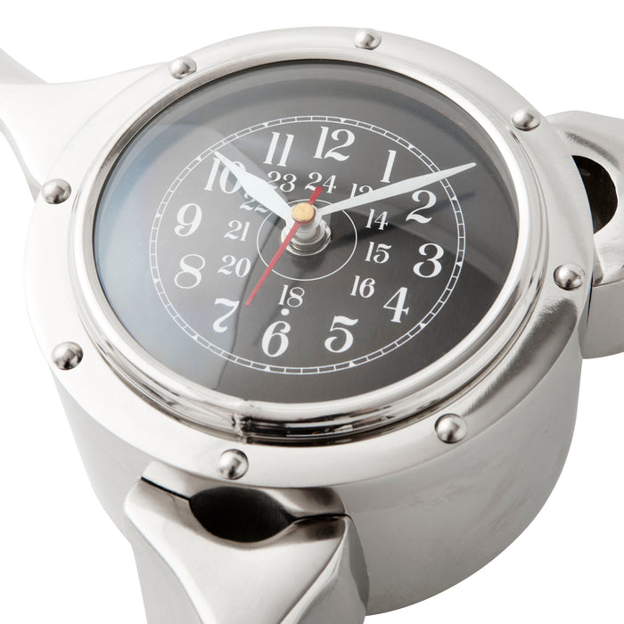 Propeller Clock - Aluminium