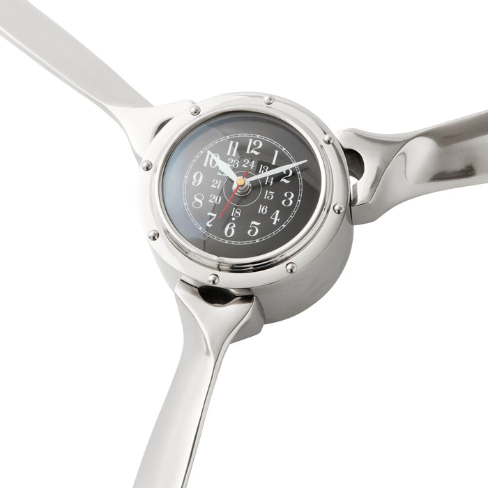 Propeller Clock - Aluminium