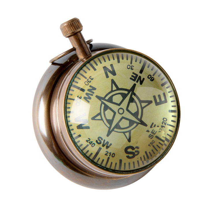 Timekeepers Porthole Clock - Brass