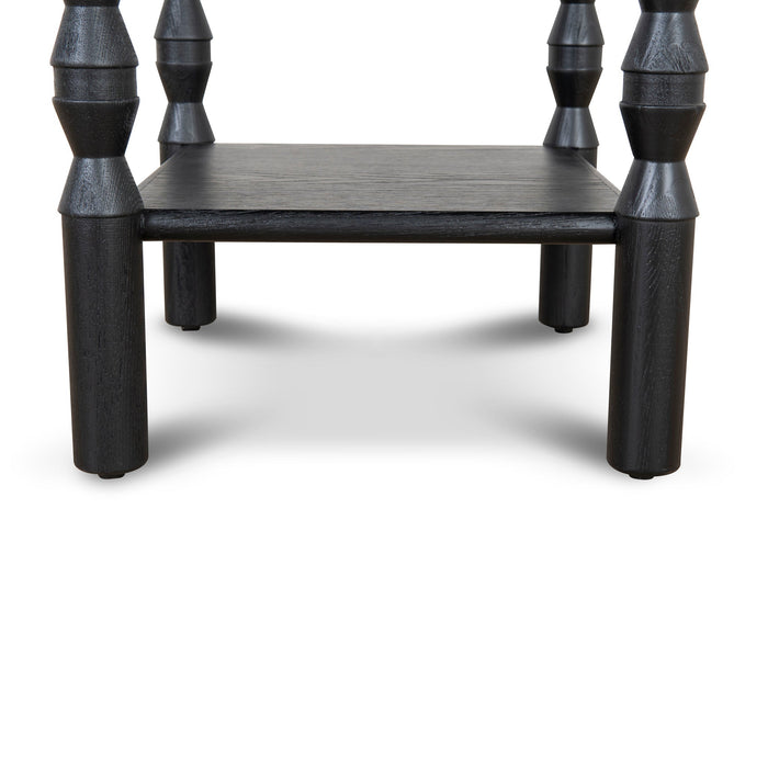 CST10039-NI 52cm Side Table - Full Black