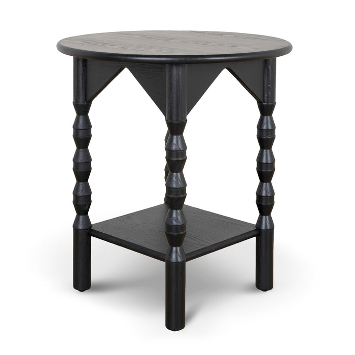 CST10039-NI 52cm Side Table - Full Black