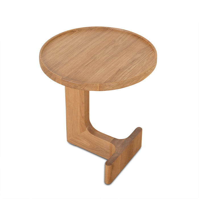 CST10129-OW 45cm Round Side Table - Natural Oak