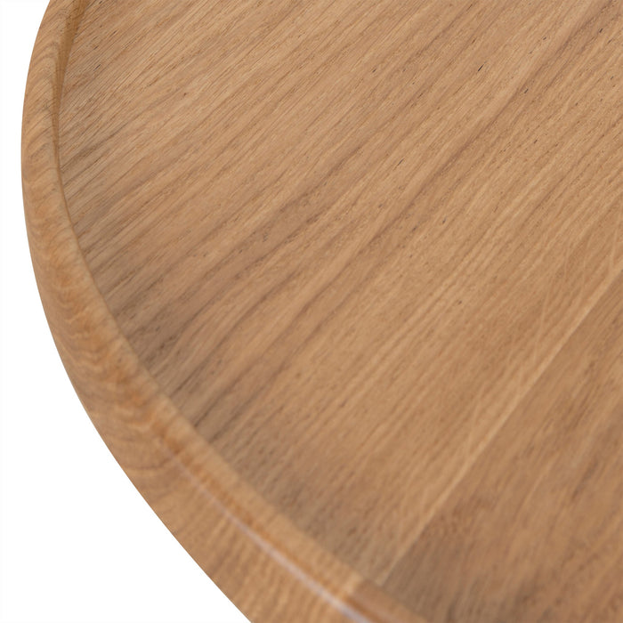 CST10129-OW 45cm Round Side Table - Natural Oak