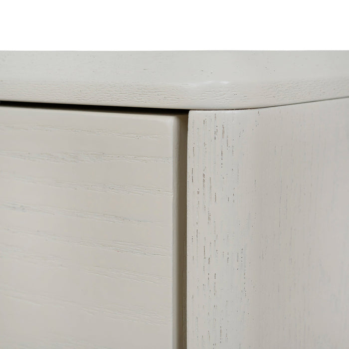 Annika 50cm Bedside Table - Ivory Oat