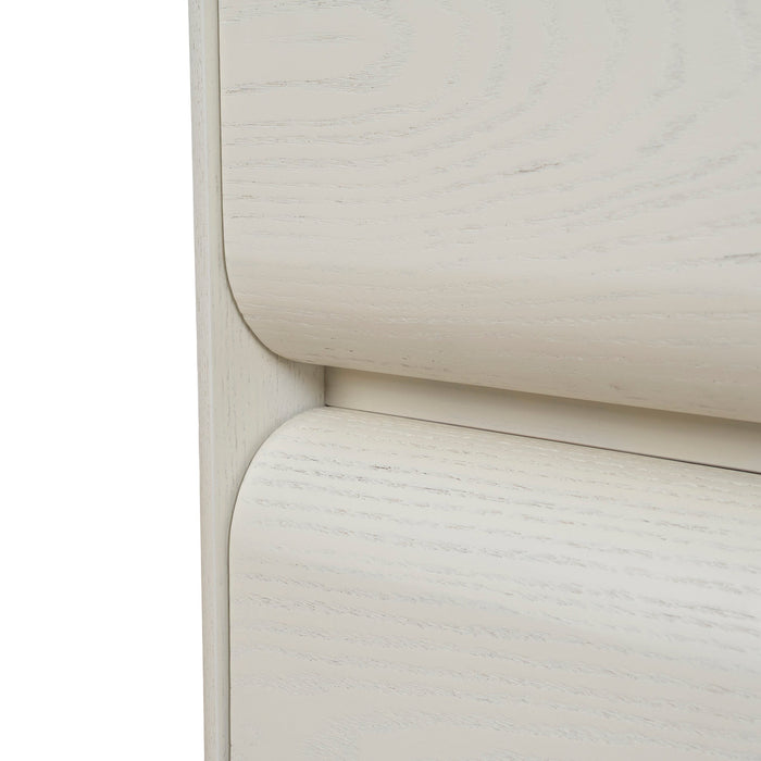 Annika 50cm Bedside Table - Ivory Oat