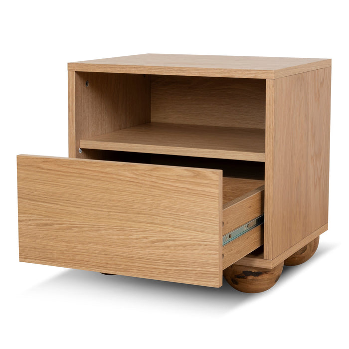 Haley 50cm Bedside Table - Natural