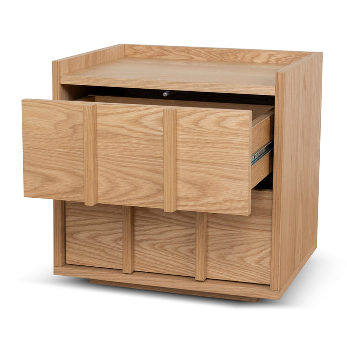 Kobus 50cm Bedside Table - Natural